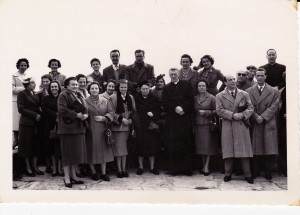 1955-56 Raduno dei Prof alla villa del Palco